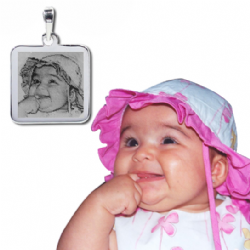 Pingente personalizado com foto prata 925 AG32