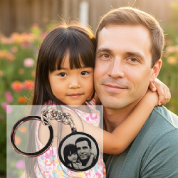 Chaveiro personalizado com foto em a�o inoxid�vel  SACH10