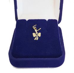 Pingente De Ouro 18 Quilates laço 1cm Ls
