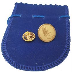 Botton Pin Broche Folheado a Ouro Tuba Instrumento