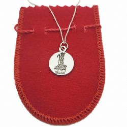 Colar Pingente Obaluaê Nome Prata 925 Corrente 45cm