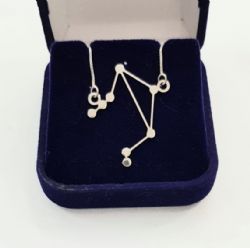 Colar Pingente Constelação Signo Libra Prata 925