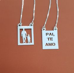 Escapul�rio de Prata Pai E Filho a