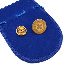 Pin Botton Folheado a Ouro Segurança do Trabalho