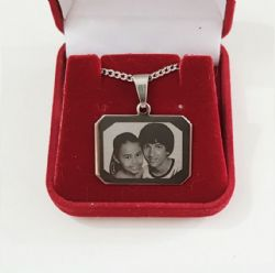 Pingente Personalizado com Foto A�o Sa35