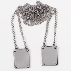 Escapul�rio de a�o com pontos de ouro